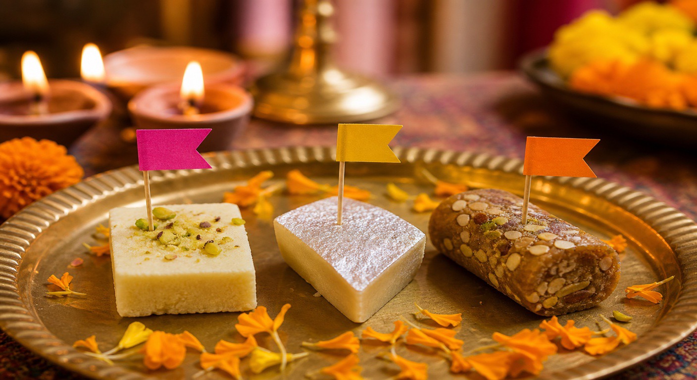 Barfi time - which piece is the lightest?