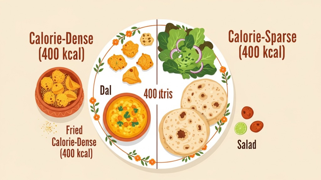 Calorie density vs count: why the same number feels different