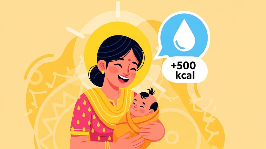 Calorie maths when breastfeeding: milk costs about 500 a day