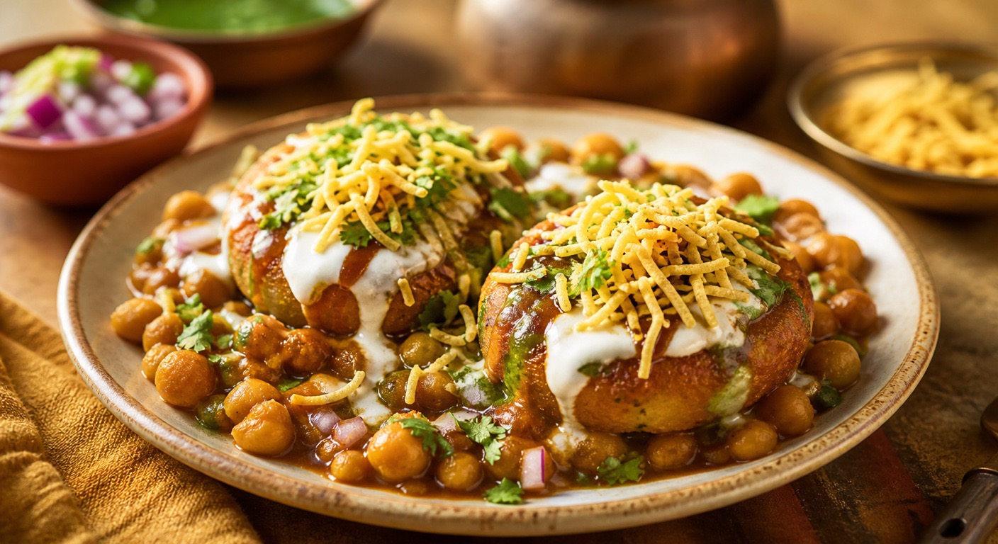 Chole tikki chaat - real protein or just a fried patty?