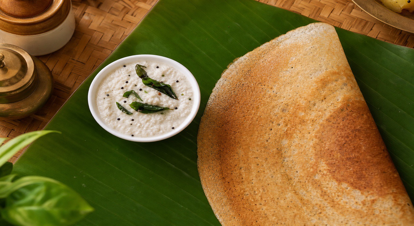 Coconut chutney - the quiet calorie side on your plate