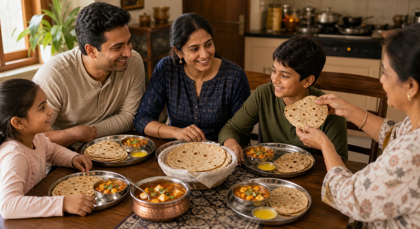 Eating at a relative's house - the pressure plate