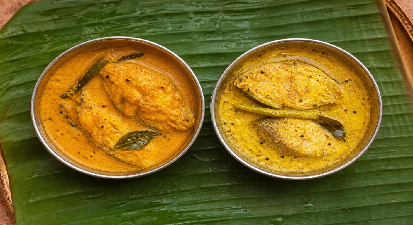 Fish curry - coconut or mustard, which is lighter?