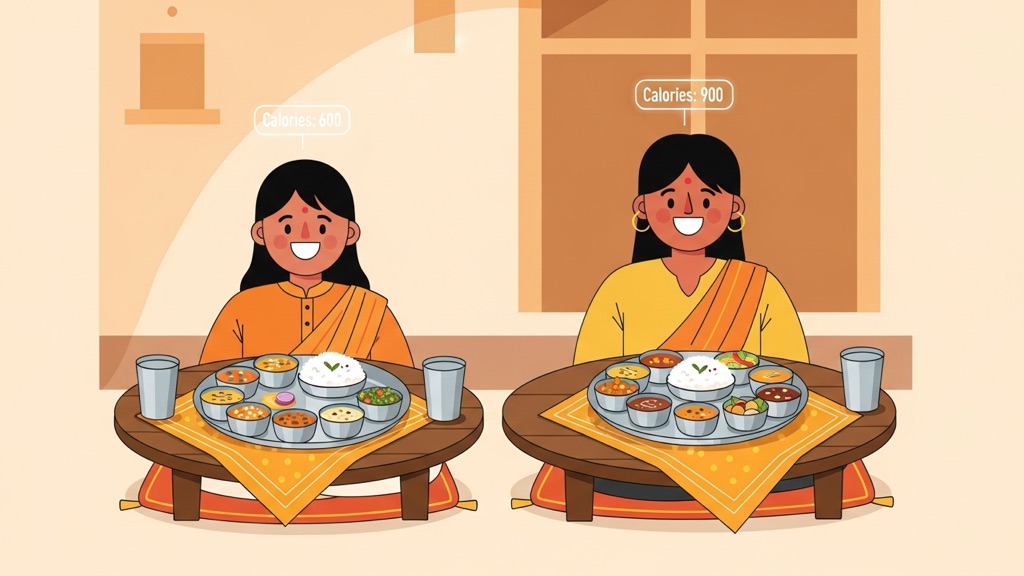 The friend who eats more and weighs less — a different body's maths
