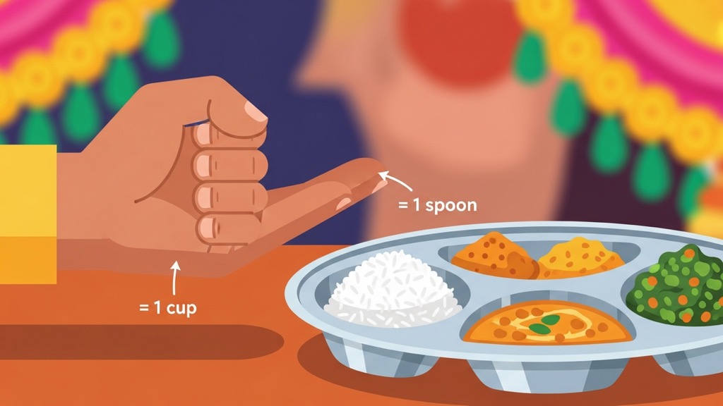 How to guess a portion with your hand — no scale