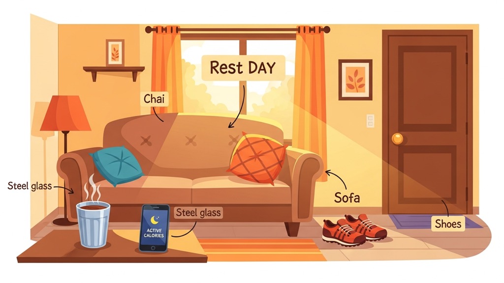 Rest day calories: keep food steady, skip the panic