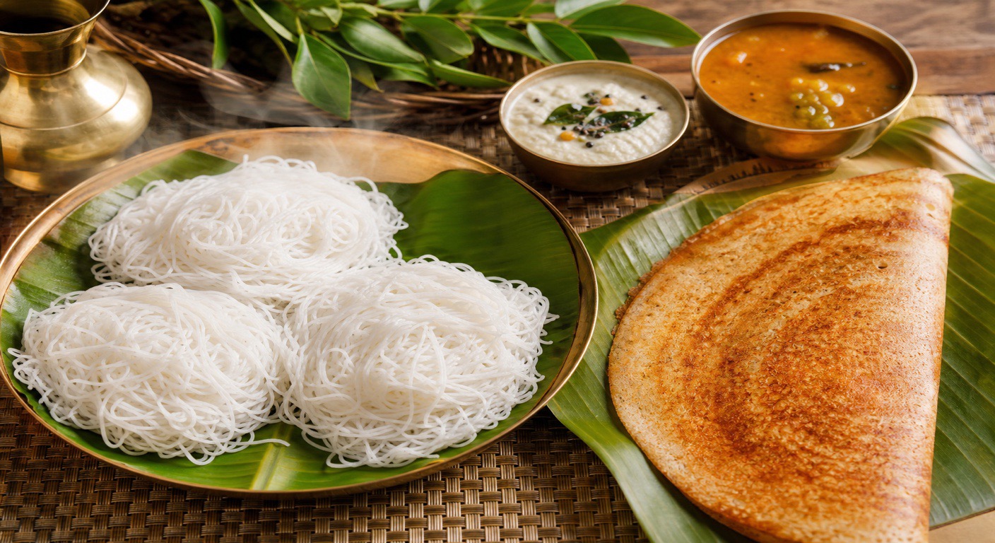Idiyappam vs dosa - does steaming really win?