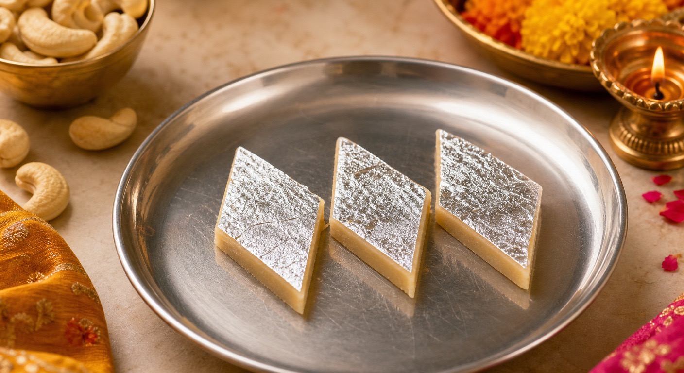 Kaju katli - thin slices hide rich calories