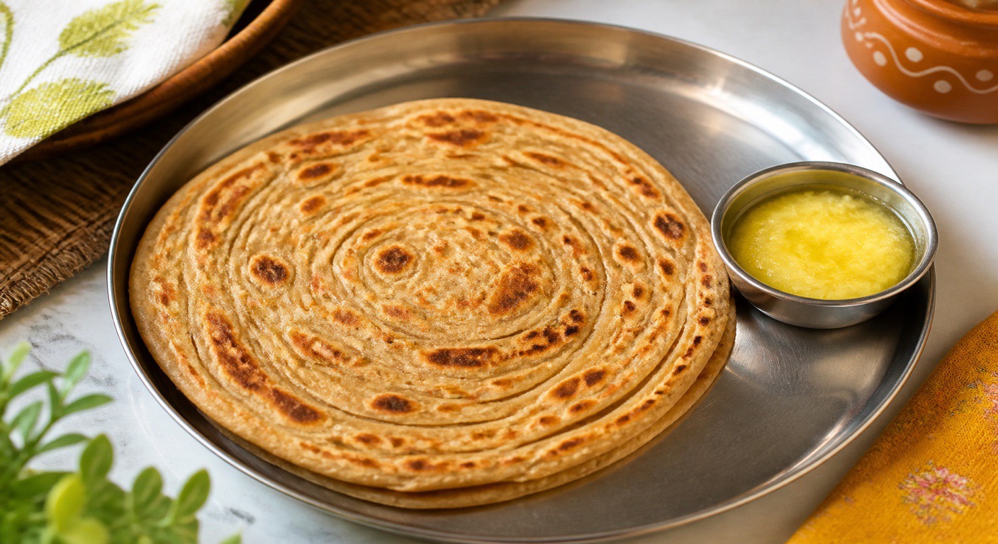 Lachha paratha - do the layers add calories?