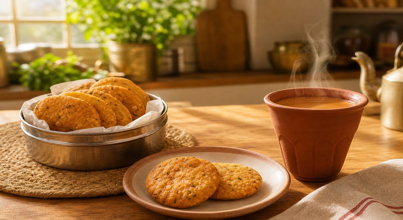 Mathri and chai - a quiet daily calorie habit