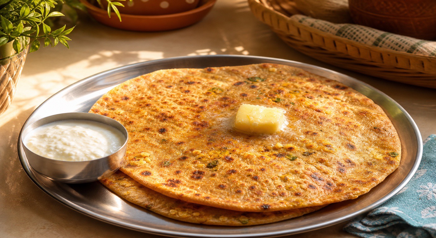 Paneer paratha - a heavy start to the day?