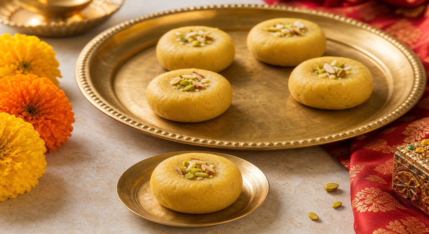 Peda - the small sweet we eat in fives