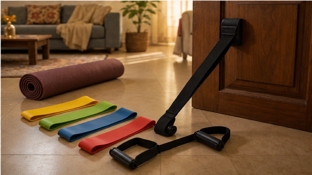 Resistance band home workout for Indians: cheap full-body burn