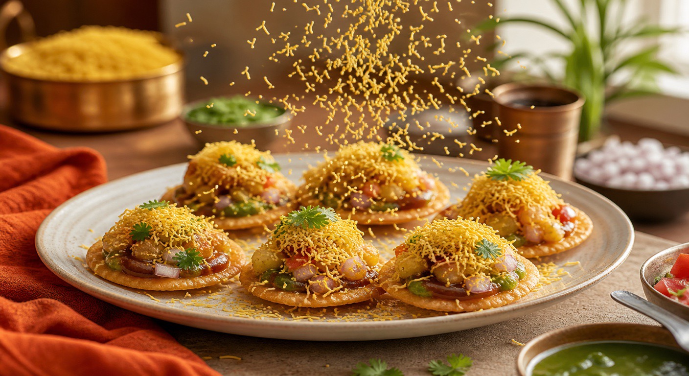 Sev puri - the sev is the story