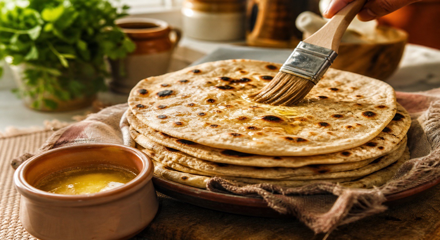That butter brush on tandoori roti - does it matter?