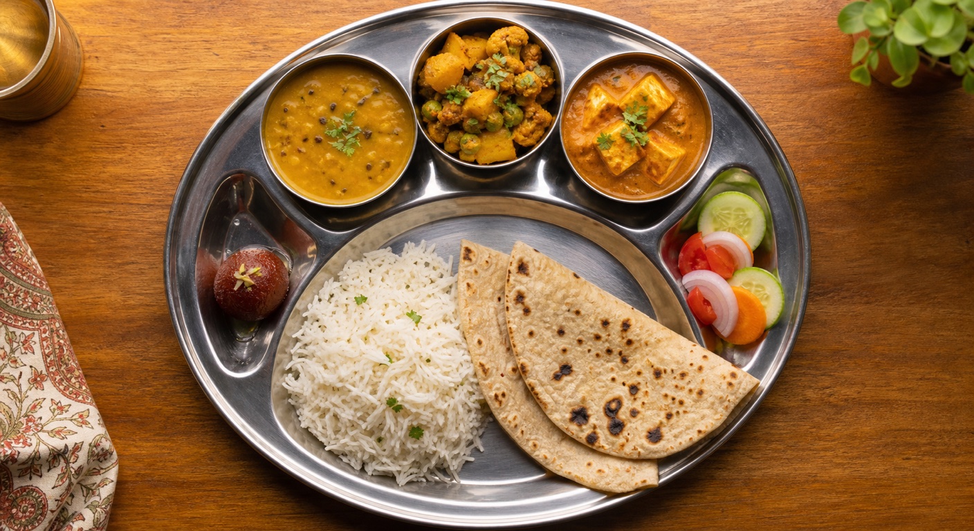 The thali illusion - can you really control portions when everything's on one plate?