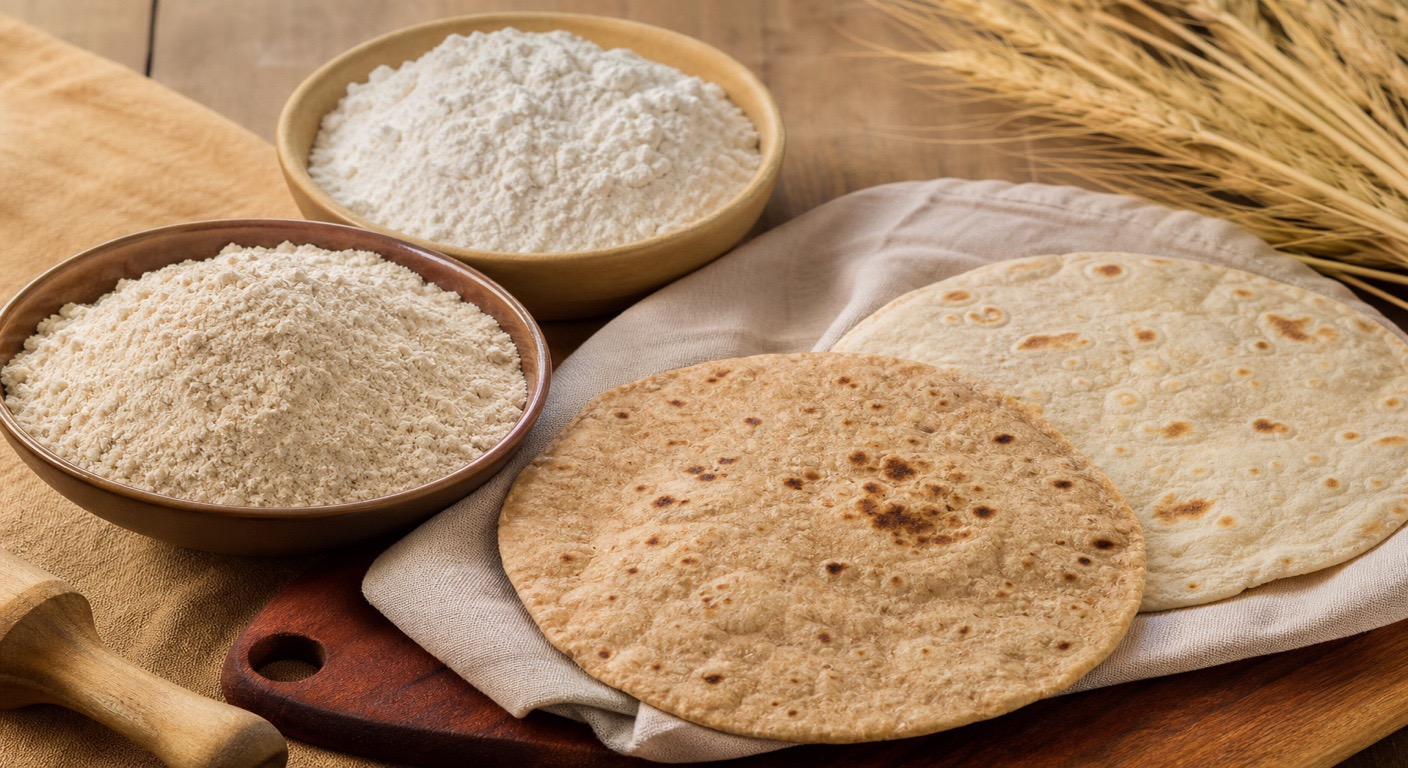 Wheat roti vs maida - does it change your weight?