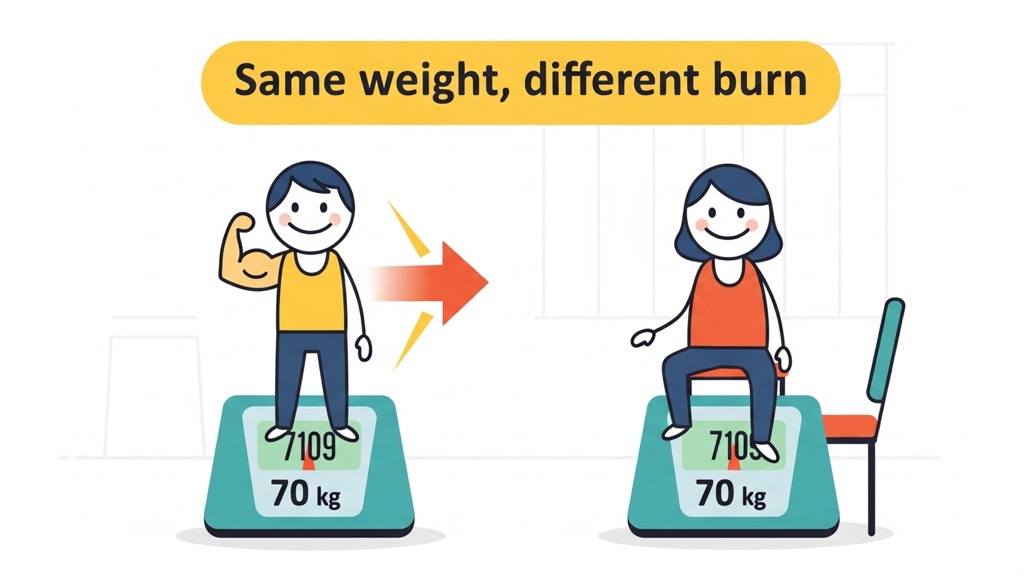 Same weight, different burn: why your numbers are yours