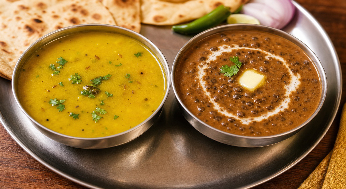 Yellow dal vs dal makhani - the quiet gap