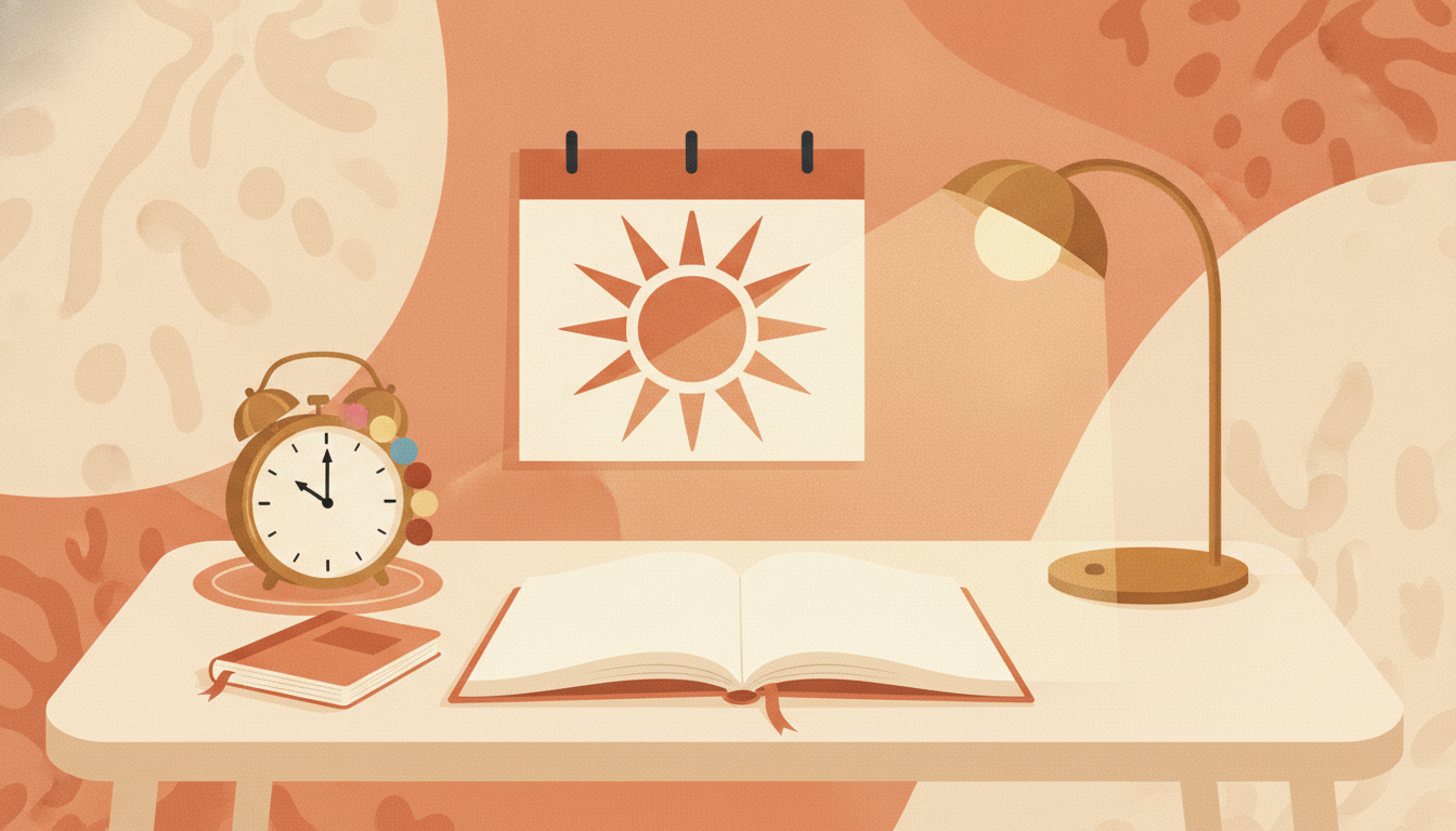 A twenty-minute weekly reset divided into five blocks for tasks, calendar, notes, habits and journal.