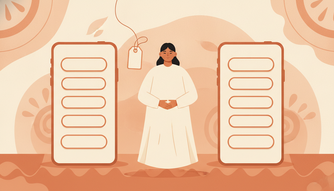 One creator profile shown in two languages with identical links, offers and contact routes.