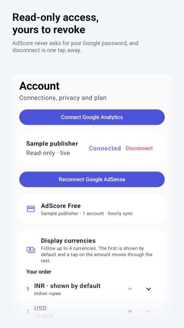 AdScore screen 3