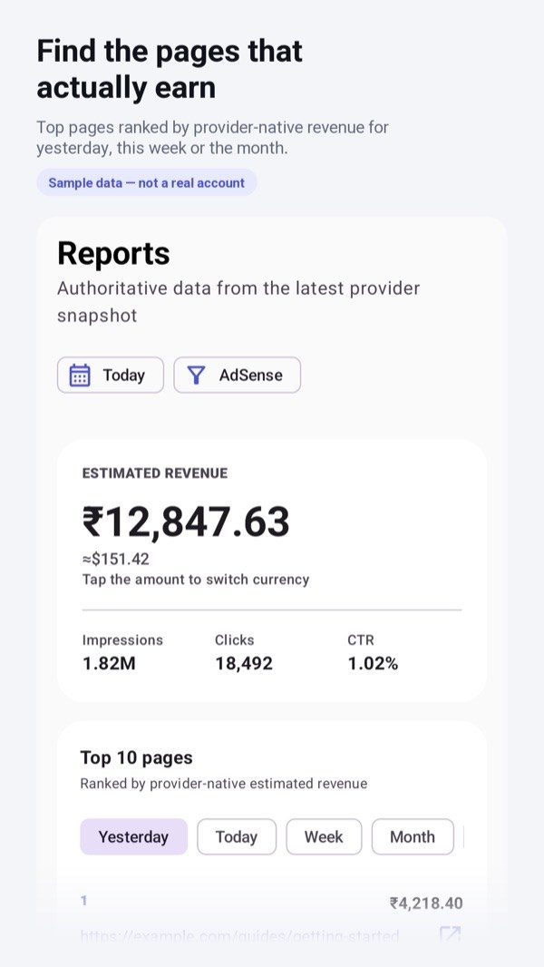 AdScore screen 2