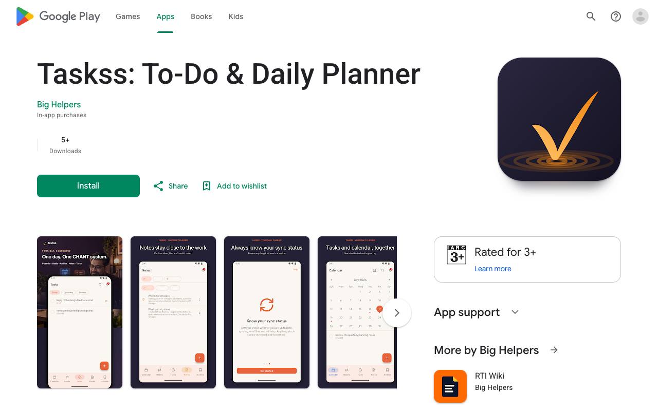 taskss on Google Play — a product we operate